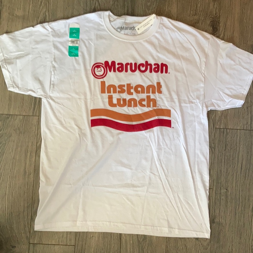Maruchan instant lunch white Mens tshirt X-Large